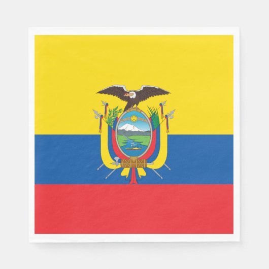 Ecuador-Flagge Serviette (Vorderseite)