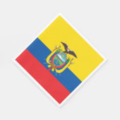 Ecuador-Flagge Serviette (Ecke)