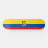 Ecuador-Flagge Skateboard (Horizontal)