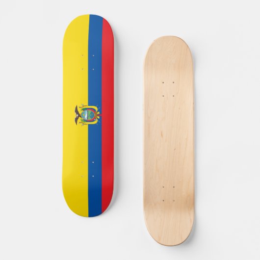 Ecuador-Flagge Skateboard (Vorderseite)