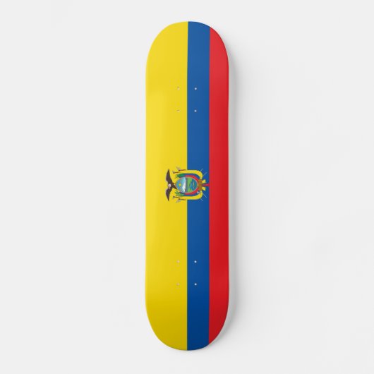 Ecuador-Flagge Skateboard (Vorderseite)