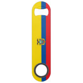 Ecuador-Flagge Speed Flaschenöffner (Rückseite)
