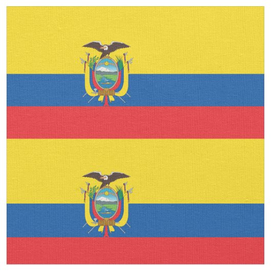Ecuador-Flagge Stoff (Nahaufnahme)