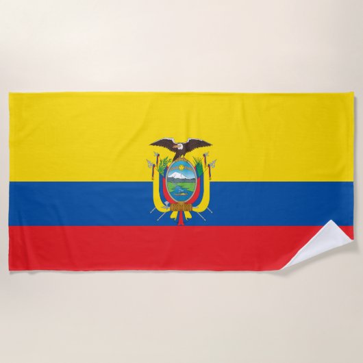 Ecuador-Flagge Strandtuch (Vorderseite)