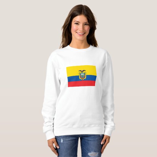 Ecuador-Flagge Sweatshirt (Vorne ganz)