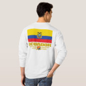 Ecuador-Flagge T-Shirt (Schwarz voll)
