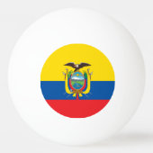 Ecuador-Flagge Tischtennisball (Rückseite)