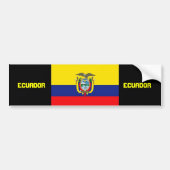 Ecuador-Flaggen-Autoaufkleber Autoaufkleber (Vorne)