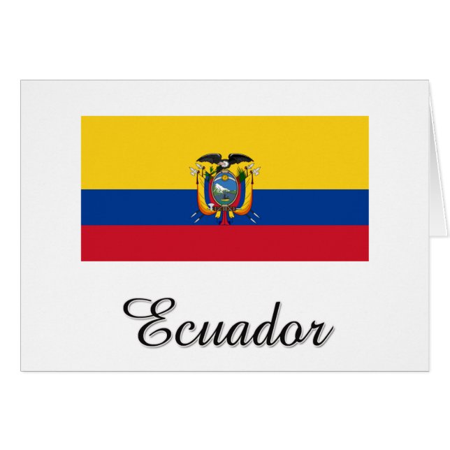 Ecuador-Flaggen-Entwurf (Vorderseite (Horizontal))