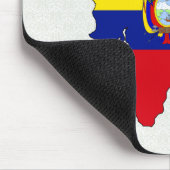 Ecuador-Flaggen-Karte Größengleich Mousepad (Ecke)