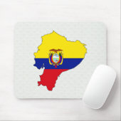 Ecuador-Flaggen-Karte Größengleich Mousepad (Mit Mouse)