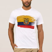 Ecuador-Flaggen-T - Shirt (Vorderseite)