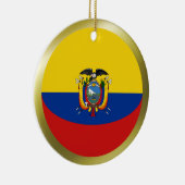 Ecuador-Flaggen-Verzierung Keramikornament (Rechts)