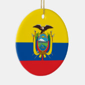 Ecuador-Flaggen-Verzierung Keramikornament (Rechts)