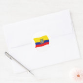 Ecuador-Flaggenaufkleber Runder Aufkleber (Umschlag)