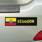 Ecuador-Flaggenstoßdämpfer Autoaufkleber (Auf Auto)