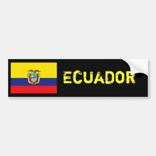Ecuador-Flaggenstoßdämpfer Autoaufkleber