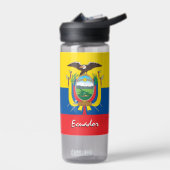 Ecuador Flasche, patriotische Ecuador-Flagge Trinkflasche (Links)