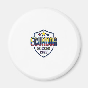 Ecuador Fußball 2026 Fußball Fett Landestypografie Magnet