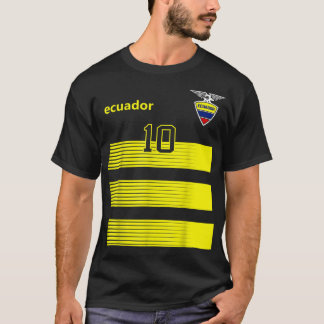 Ecuador Fußball Ecuadorianischer Fußball Streifen  T-Shirt