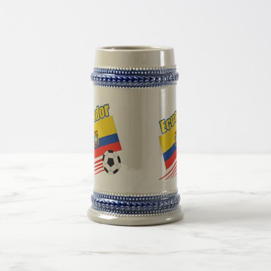 Ecuador-Fußball-Team Bierglas (Mittel)