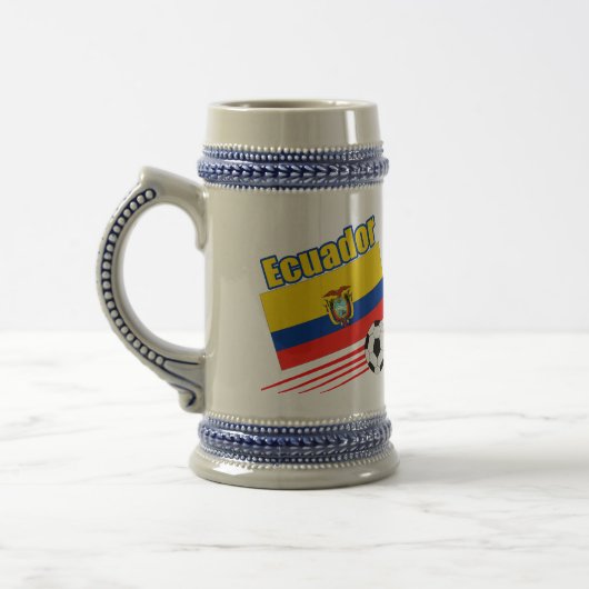 Ecuador-Fußball-Team Bierglas (Links)