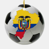 Ecuador-Fußballfußballverzierung Keramikornament (Hinten)