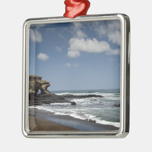 Ecuador, Galapagos, Santiago aka James).4 Silbernes Ornament (Links)