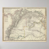 Ecuador, Granada, Venezuela, Brasilien, Guayana Poster (Vorne)