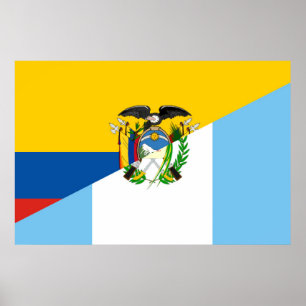 Ecuador Guatemala - Halbfahndungsland Poster