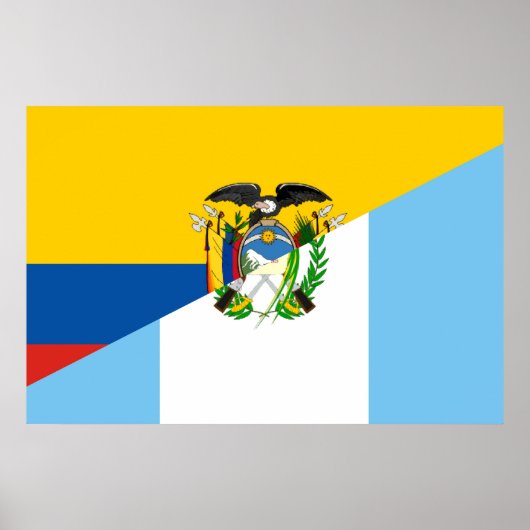 Ecuador Guatemala - Halbfahndungsland Poster (Vorne)