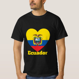 Ecuador Herzenflagge T - Shirt