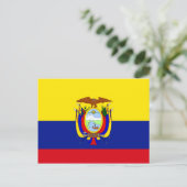 Ecuador Hochwertige Flagge Postkarte (Stehend Vorderseite)