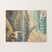 Ecuador Illustration Reise Kunst Vintage Puzzle (Horizontal)