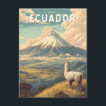 Ecuador Illustration Travel Art Vintag Postkarte<br><div class="desc">Ecuador im Stil der Vektorkunst. Von der Erkundung der Galápagos-Inseln und der Andengipfel bis hin zur Umwanderung durch die historischen Straßen von Quito ist Ecuador sowohl für Abenteurer als auch für kulturelle Entdecker ideal.</div>