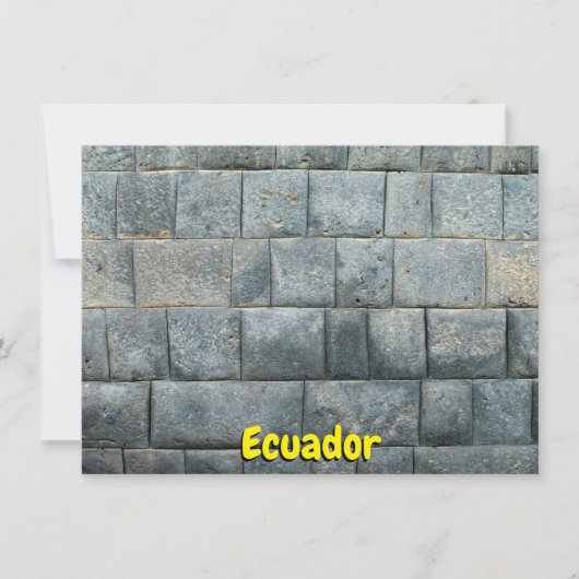 Ecuador Inca-Wandkarte (Vorderseite)