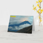 Ecuador Karte (Gelbe Blume)