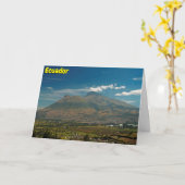 Ecuador Karte (Gelbe Blume)