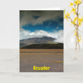 Ecuador Karte (Gelbe Blume)