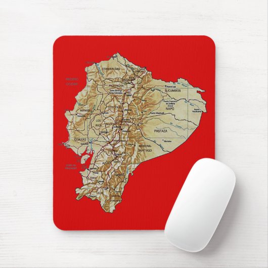 Ecuador-Karte Mousepad (Mit Mouse)