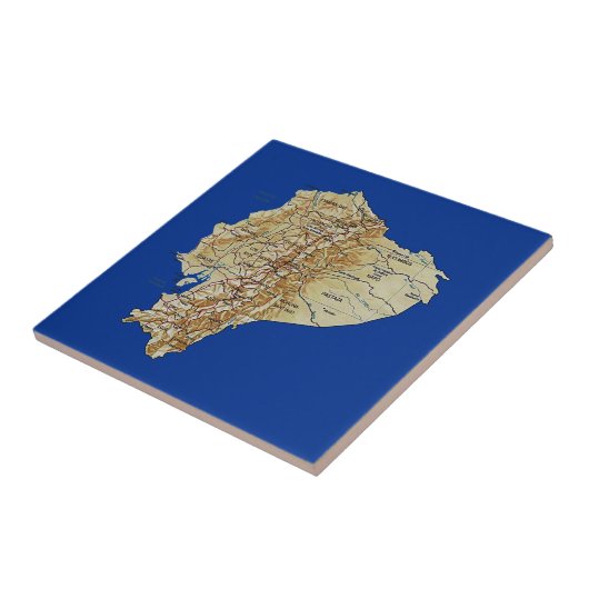 Ecuador-Karten-Fliese Fliese (Seite)