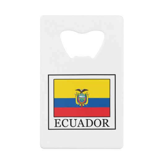 Ecuador Kreditkartenflaschenöffner (Vorderseite)