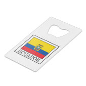 Ecuador Kreditkartenflaschenöffner (Vorderseite Schrägansicht)