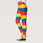 Ecuador - Länderfarben für Flaggen - horizontal ge Leggings (Links)