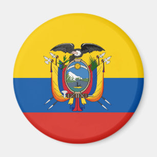 Ecuador-Landesflaggesymbol lang Magnet
