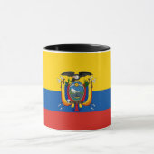 Ecuador-Landesflaggesymbol lang Tasse (Zentrum)