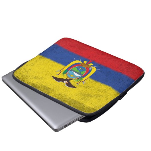 Ecuador Laptopschutzhülle (Vorne Knopf)