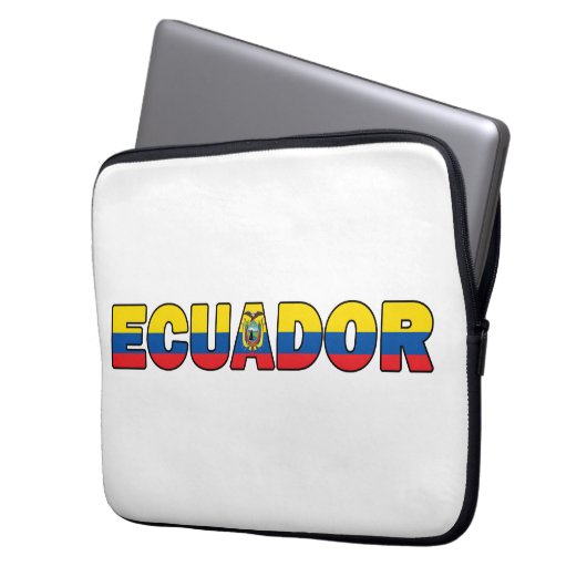 Ecuador Laptopschutzhülle (Vorderseite Links)