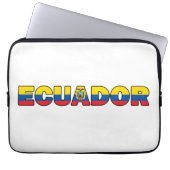 Ecuador Laptopschutzhülle (Vorderseite)