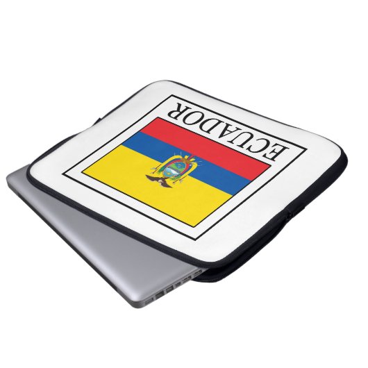 Ecuador Laptopschutzhülle (Vorne Knopf)